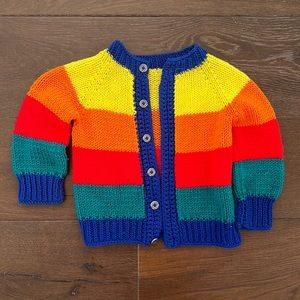 Handmade rainbow sweater